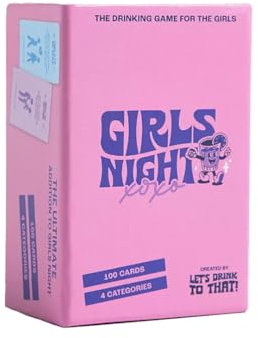 Lets Drink To That - Girls Night, Card Games, & Fun Hen Party Accessories - Games for Adults Drinking Playing Cards - Hen Do Games for Girls Night and Girls Holiday | Girls Night Game