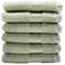 Maisonette Pure 100% Baumwolle Waschlappen (30 x50cm, 6er-Pack) - Gesicht, Hand Grün Handtücher für Badezimmer & Kleine Gästehandtücher