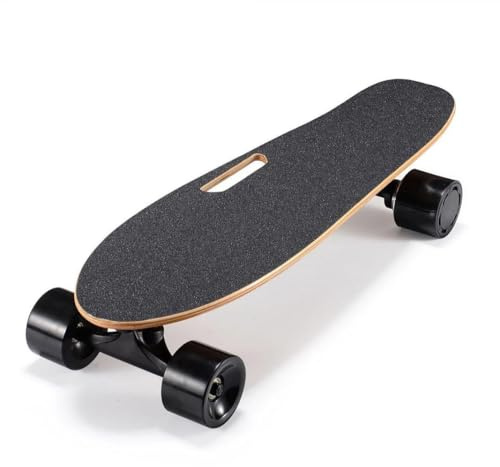 Skate Électrique avec Plateaux de Skateboard, Moteur 350W, Batterie 2000mAh, Vitesse Max 22km/h, Autonomie 8km, Léger pour Commutes Quotidiennes Brushless Télécommande Autonomie