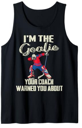 BZR Maillot de Gardien de But de Hockey pour garçon Débardeur