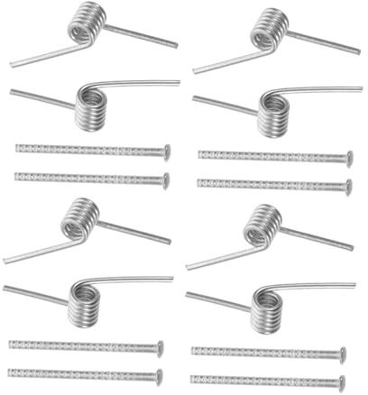 Alipis 8 Pezzi Molla di Ricambio per Fermagli per Capelli in Acciaio Inox Argento, Design Versatile a Forma a V con Elevata Elasticità, Dimensioni 2,50x0,70x0,40 Cm per Utilizzo