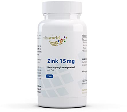 Vita World Zink 15 mg 100 kapslar apotekstillverkning