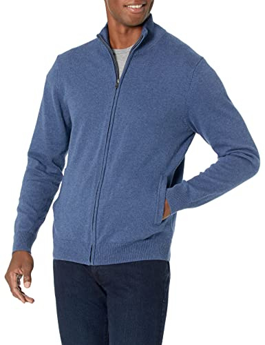 Amazon Essentials Men's Full-Zip Cotton Jumper