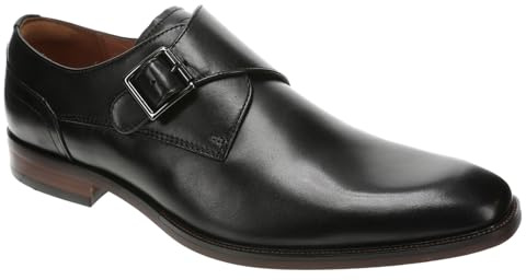 Florsheim Sorrento Plain Toe Single Monk STRP Men's Slip On, Black, 10.5 UK
