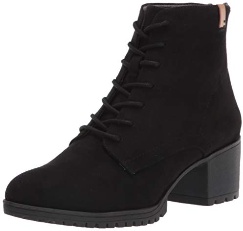 Dr. Scholl's Shoes womens Laurence Ankle Boot, Black Microfiber, 11 US