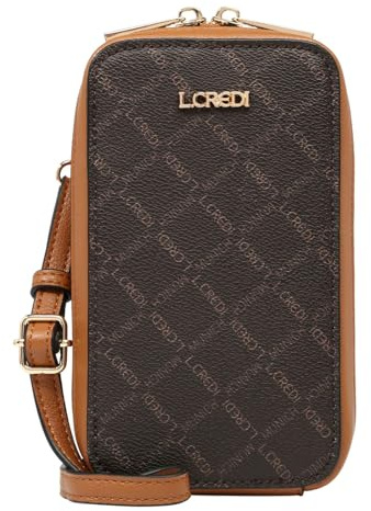 L.CREDI Handtasche Filiberta mit Label-Applikationen