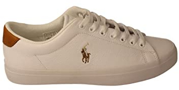 Ralph Lauren Polo Polo Hombre Zapatillas Longwood Low Top Lace 816877702, White Multi PP, 44 EU