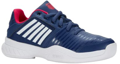 K-Swiss Jungen Court Express Carpet Tennis Shoe, Blue Opal White Lollipop, 33 EU