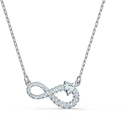 Swarovski Necklace Infinity 5520576, white, rhodium plated