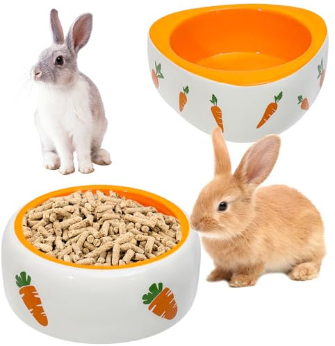 Hamster Futternapf,2 Stück 11 cm x 4,5 cm Meerschweinchen Napf,Keramiknapf Für Hamster,Hamster Fütterungsschale,Hamster Keramik Bowl Für Hamster,Welpen,Hase,Igel,Rennmäuse(Dreieck,Kreis)