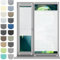 HUANQIN Plisseerollo Fensterrollo Faltrollo Jalousie 90 x 110 cm, Plissee Ohne Bohren Nach Maß, Plissee Fenster Plisseerollo Faltstore, Plisseerollo Rollo Jalousie, für Fenster & Tür, Weiß