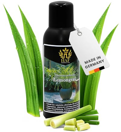 HAF Concentrado para sauna de hierba de limón, 100 ml, aroma de sauna con aceites esenciales naturales, infusión de sauna sin aditivos artificiales, aceite de sauna para un aroma intenso y duradero
