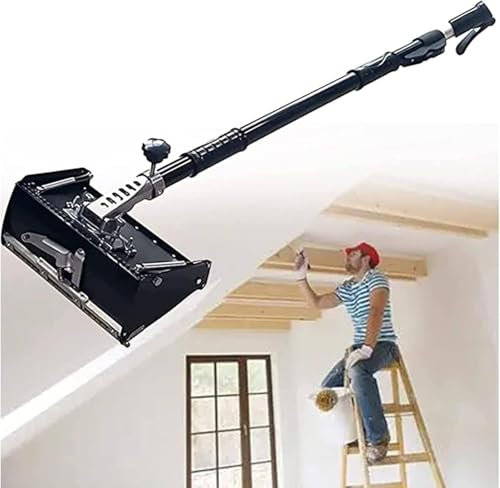 Professionelles 8''/10''/12'' Trockenbau-Finishing-Werkzeugset mit Trockenbau-Tapeier- und Verputz-Glättungswerkzeug, Flachkarton-Verputzmaschine und 41''-65'' Griffverlängerung,27cm/10in