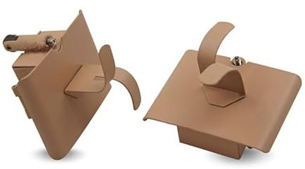 Hand Fire Illusion (coppia) - Trucco magico a forma di fiamma a mano vuota, puntello per spettacoli teatrali, costruzione in metallo, 3,8 x 5 cm