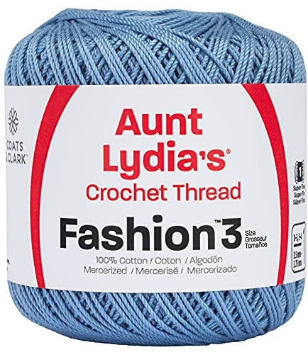 Aunt Lydia's Fashion Crochet Thread Size 3-Warm Blue