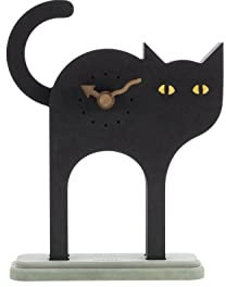 ONZENO Design Wanduhr 'The Catlike.' ohne Tickgeräusche