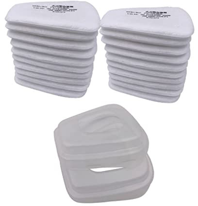 Paquete de 22 filtros de repuesto 5N11 de partículas, para 3 m, 6000/6200/7502/6800/7501/Ff40, para mascarillas de gas de media cara completa, pintura en aerosol, filtro de algodón