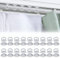 Unidades de Deslizadores de Cortina, Deslizador de Riel de Cortina, 50 Piezas Ganchos Deslizantes de Cortina para Cortina Clips de Cortina Ganchos para Cortinas Ventana Cortinas Ducha