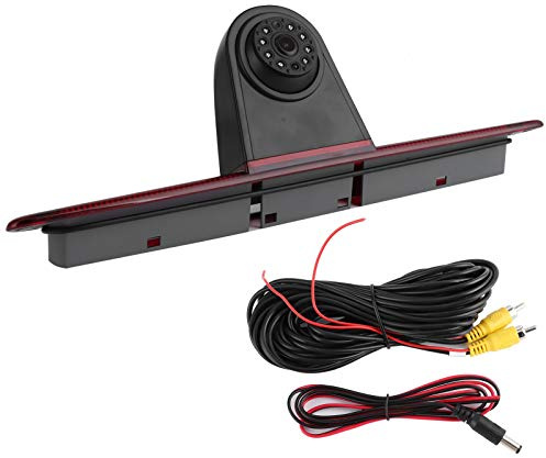 Akozon Luz de Freno LED, Cámara de Visión Trasera con Luz, Control de Marcha Atrás de Estacionamiento, Compatible con Sprinter