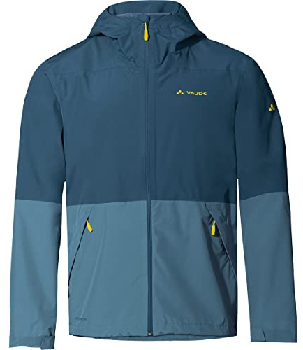 VAUDE Men's Neyland 2.5L Jacket - Outdoorjacke für Herren - wasserdicht und atmungsaktiv - leicht und klein verpackbar, baltic sea, S