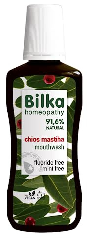 Bilka Homeopathy munbalsam Chios Mastiha, 250 ml | Naturligt tandköttsskydd munvatten med plackreducerande effekt, fluoridfri, mentolfri
