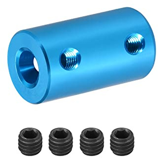 DMiotech 6-8mm Alesaggio L25XD14 Rigido Giunto Albero Giunto Giunto Connettore w Viti Alluminio Lega Motore Albero Connettore per Stampante 3D Blu