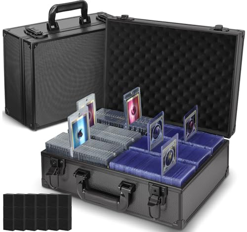 JoyHood Top Loader Aufbewahrungsbox für 600+ 3 x 4 35PT Top Loaders, Top Loader Box kompatibel mit Sammelkarten und Sportkarten, Nicht für Bewertete Karten