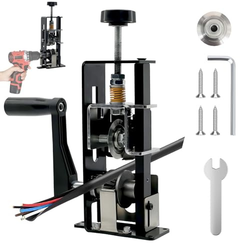 LILOOVKE Pelacables 1-25mm Herramienta Máquina Pelacables para Manivela o Taladro Manual Se puede fijar o quitar para Reciclaje de Chatarra de Cobre(negro)