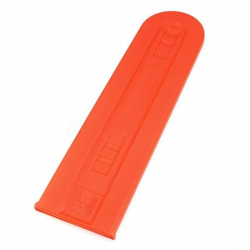 Gbtdoface Casco de motosierra, casco de seguridad con visera, barra de motosierra naranja, cubierta protectora para motosierra de 16 pulgadas, evita arañazos y prolonga la vida útil de la herramienta