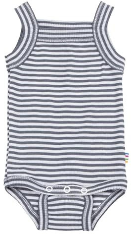 Joha Baby Mädchen Trägerbody Sommer Merino-Wolle/Seide, Größe:86/92, Farbe:Dark Grey