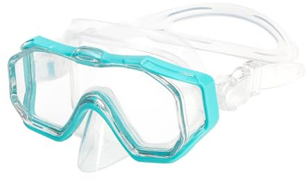 CNMTCCO Tauchbrille für Kinder, Schwimmbrillen, Schnorchelmaske für Jungen Mädchen Jugendliche, Tauchmaske mit Nasenschutz, 180° Panorama, HD, Anti-Nebel, Anti-Leckage, Tauchbrille für Kinder 4-16