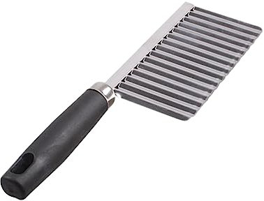 Ciieeo Couteau à Ondes Acier Inoxydable pour Fruits Outil de Cuisine pour Chips Découpes