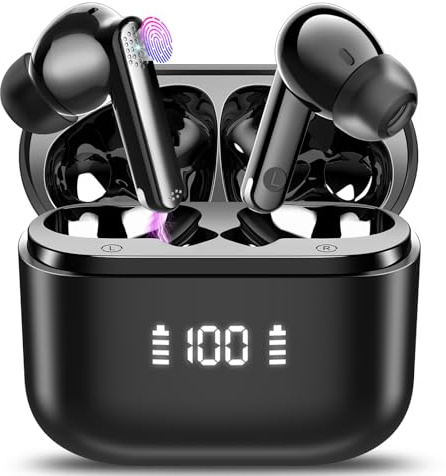 AI Auriculares Traductores de Idiomas con Traducción de audio y vídeo (interpretación simultánea), 48H Auriculares Traductor en Tiempo Real con 164 Idiomas, 6 Modos, Cascos Inalambricos Bluetooth 5.4