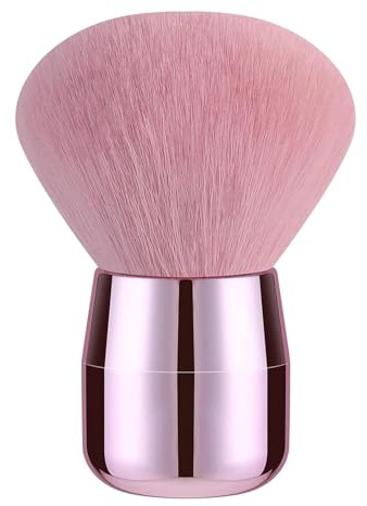 Pincel para polvo de uñas, color rosa, cepillo para polvo de inmersión, cepillo de limpieza para uñas acrílicas, gel y maquillaje, polvos, colorete, pinceles, arte de uñas, herramientas de pulido