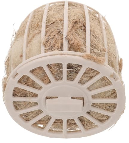 BESTYASH Nido per Uccelli Sospeso in Plastica e Iuta, Nido di Schiusa Traspirante e Lavabile per Gabbia, Accessorio per Riproduzione e Relax di Pappagalli e Canarini in Spazio Protetto