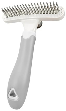 Undercoat Rake for Dogs Rostfritt Stål Ergonomiskt Verktyg | Katts underullborste Långhårig Avmaskningskratta för Husdjur