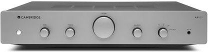 Cambridge Audio AXA25-25 Watt Separate Integrated Stereo Amplifier HiFi System Featuring Tone and Balance Control with Front Aux Input - Lunar Grey