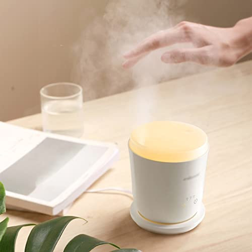 Difusor de aceite esencial de 150 ml con luces nocturnas, difusor de olor a domicilio Humidificador de niebla ultrasónica y difusor de aromaterapia sin agua sin agua. ( Color : White , Size : 150ml )