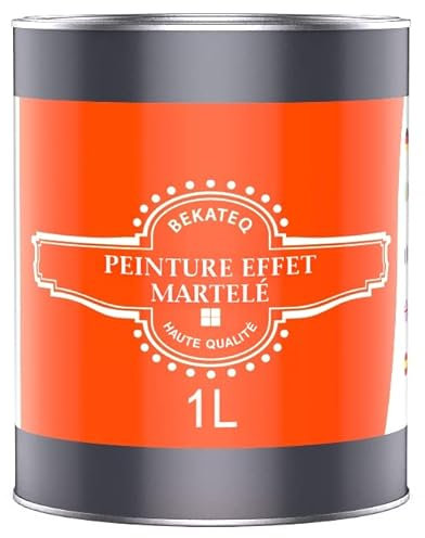 BEKATEQ LS-590 Peinture effet martelé Bronze 1L I 3en1: Protection contre la rouille, apprêt & vernis pour intérieur et extérieur I Peinture de protection pour métaux ferreux et non ferreux