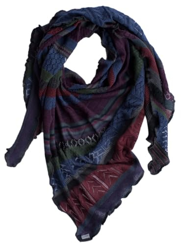 Invero, sciarpa triangolare Kyra in lana merino 100%, Nottola, taglia unica