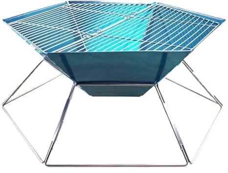 Camping Grill Träkol Utomhusgrill I Rostfritt Stål Kolgrill Bärbar Hopfällbar För Camping Campinggrill Picknickgrill