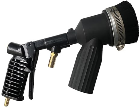 28 Gallon Sandblaster Gun Kit, Small Sandblasting Nozzle Machine, Compatible with 28 Gallon Recycle Sandblasting Pot, Tanks, Strong and Efficient, for Home and Professional Use