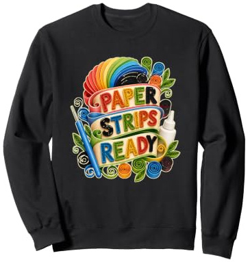 Paper Strips Ready Quilling Rouleaux Papier Sweatshirt