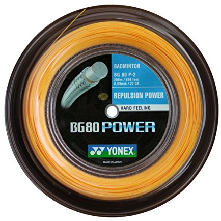 Yonex Orange BG 80 Power Badminton Seil, 200 m, Farbe Herren, Einheitsgröße