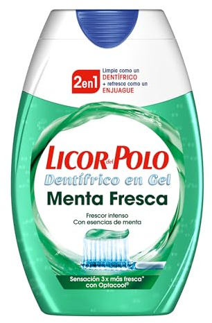 Licor del Polo - Pasta de Dientes 2 en 1 Menta Fresca, Fresh, 75 Mililitros