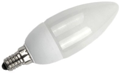 Destello S.L. - Bombilla De Bajo Consumo E-14 Vela Luz Cálida 9W