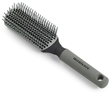 Manicare Brosse coiffante en céramique, toilettage, coiffage et brushing, convient à toutes les longueurs et types de cheveux, poignée antidérapante, poils à pointe sphérique, coiffure et toilettage à