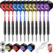 CyeeLife 22g Dartpfeile mit Metallspitze 12pcs mit Alu-Schäften,Sharpener,Werkzeug,Extra Flights und Flightkappen,Steeldarts Set