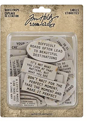 Idea-Ology Chipboard Quote Chips 48/Pkg-Labels TH94320