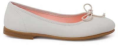 Pisamonas Ballerinor Med Mjuk Rosett I Läderceremoni Size 32 Color Beige